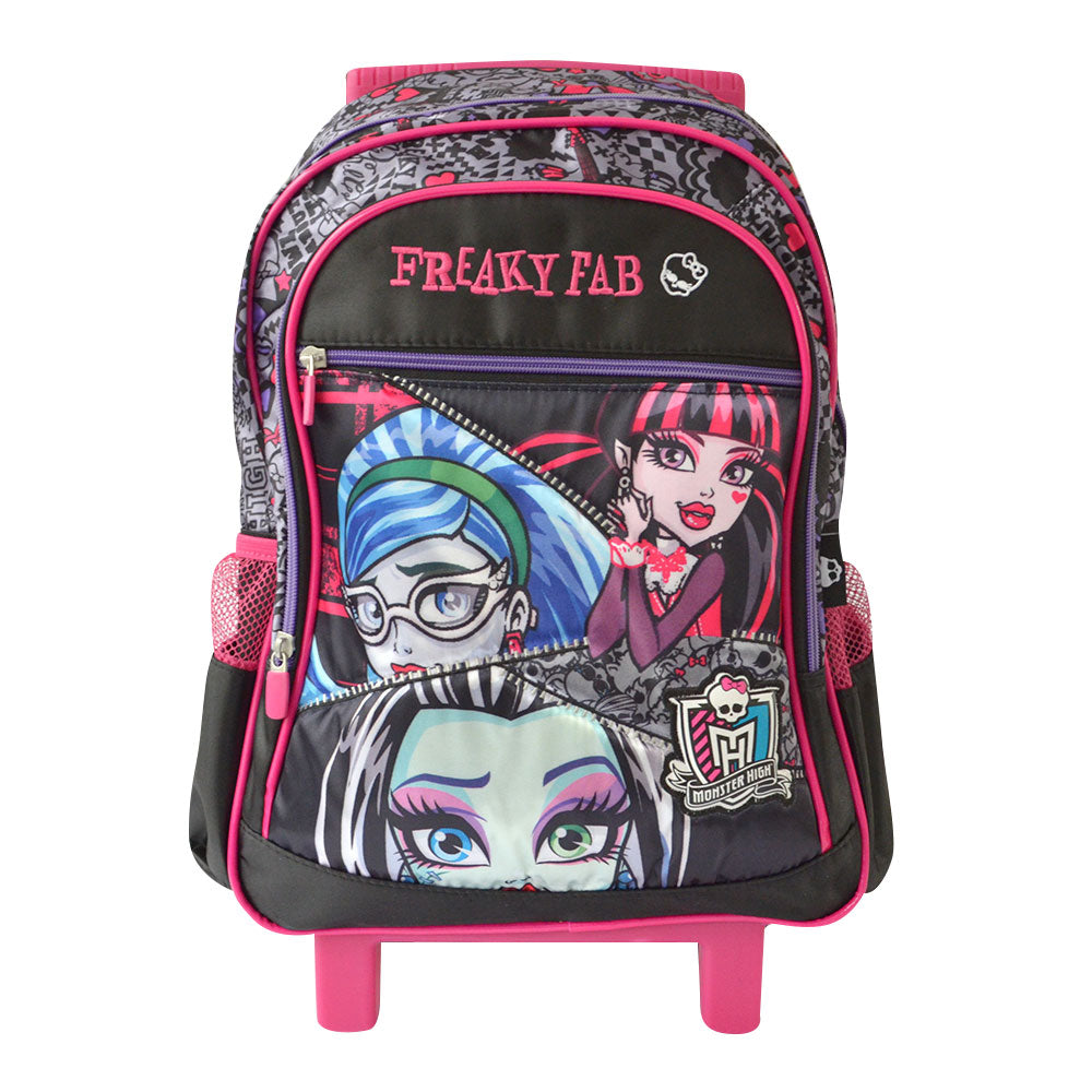 maleta con ruedas freaky fab   monster high