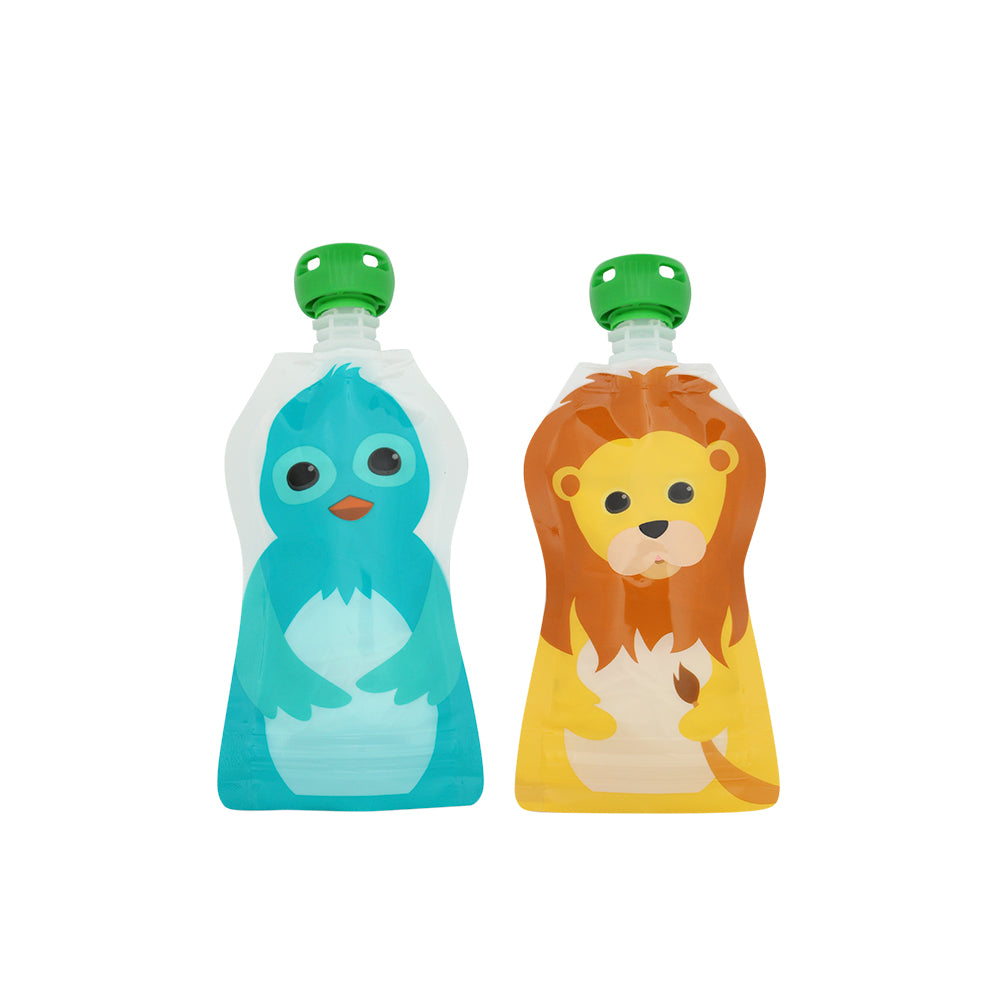 bolsas para comida reutilizables   squooshi pack x 4   pequenos