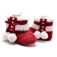 Winter Snow Boots For Baby Girls Super Warm Cotton Cloth Shoes For Girl Babies Bowknot Balls Princess Shoes Footwear