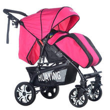 Luxury Baby Stroller with Foot Cover Portable Lying Two-way Baby Cart Widen Enlarge Sleeping Basket Newborn Pram Baby Trolleys