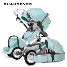New Style Baby Stroller 3 In 1 Luxury Folding Newborns Carriage With Car Seat 0~3Years Baby Prams Sleeping Basket Kid poussette
