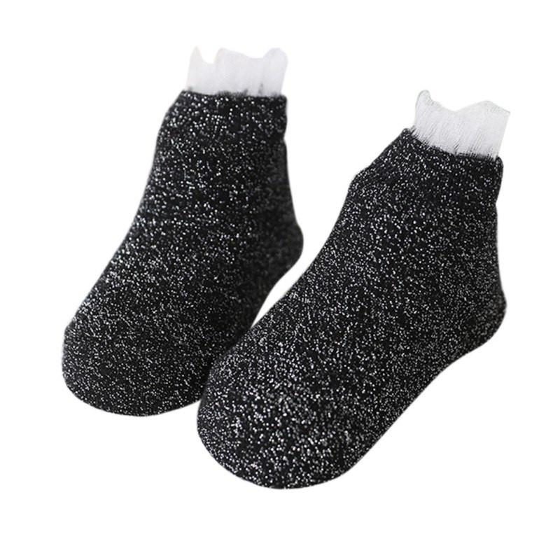 WEIXINBUY Autumn Children Cotton Girls Gauze Lace Sock Princess Socks Winter Warm Meias Para Bebe Cotton Baby Girl Socks