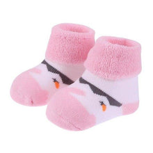 Winter Newborn Baby Socks Cartoon Animal Loop Pile Warm Casual Indoor Floor Socks Breathable Anti-Skid Towel Socks