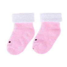 Winter Newborn Baby Socks Cartoon Animal Loop Pile Warm Casual Indoor Floor Socks Breathable Anti-Skid Towel Socks