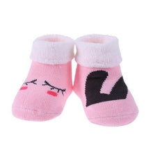 Winter Newborn Baby Socks Cartoon Animal Loop Pile Warm Casual Indoor Floor Socks Breathable Anti-Skid Towel Socks