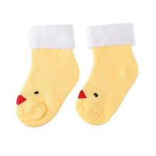Winter Newborn Baby Socks Cartoon Animal Loop Pile Warm Casual Indoor Floor Socks Breathable Anti-Skid Towel Socks