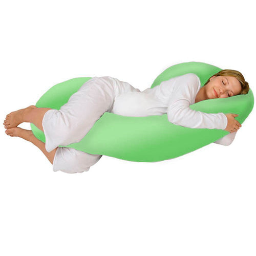 almohada de embarazo verde biche